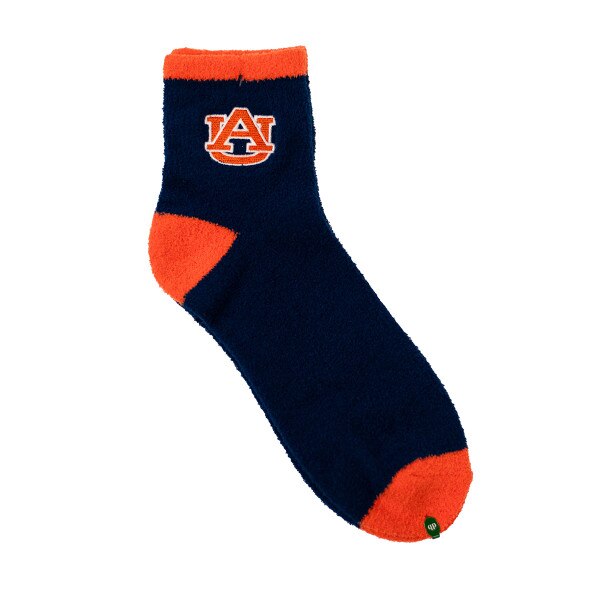 Auburn Solid Fuzzy Socks